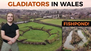 GLADIATORS FOUGHT HERE  Roman Village CAERLEON in WALES [upl. by Bevon]