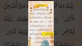 Surat Al Waduhaha surat short youtubeshort quran [upl. by Dannon429]