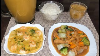 ♨️Almuerzo 🇪🇨Completo SOPA DE CAMARÓN🍤🍤 POLLO SALTEADO🐔🥦🥬🥕 Y QUAKER CON NARANJILLAS Y ZANAHORIA😘👌❤️ [upl. by Trimmer660]