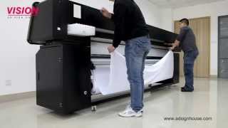 Direct Printing on Fabric Textile Printer VS2602TX with EPSON DX5 Print Head [upl. by Brena809]