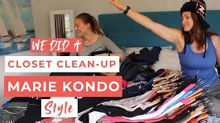 ORGANIZED CLOSET The Marie Kondo  KonMari Style [upl. by Yenatirb483]