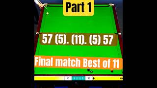 final match last fram best of 11snooke club pool 147 [upl. by Haran]