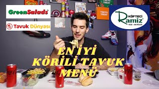 Tavuk Dünyası x Green Salads x Köfteci Ramiz Tavuk amp Makarna amp Salata [upl. by Tomkiel]