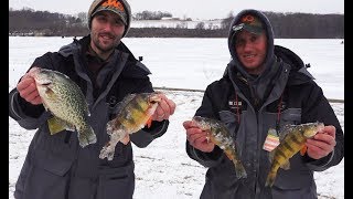 2018 Ice Fishing Jumbo Perch and Slab Crappie  Western Pa Hardwater Series Tournament Kahle Lake [upl. by Iviv]