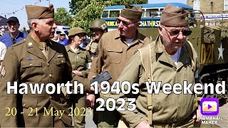 Haworth 1940s Weekend 2023 Military Event 20 May 2023 [upl. by Wilone]