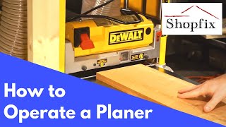 How to Use a Thickness Planer [upl. by Lewert]