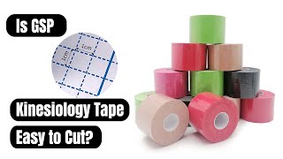 Is GSP Kinesiology Tape Easy to Cut  Elastic Muscle Tape Manufacturer [upl. by Alegnatal893]