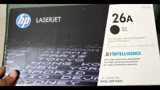 Unboxing HP LaserJet CF226A toner  Unboxing HP LaserJet toner  Unboxing HP toner  unboxing toner [upl. by Hendrix]