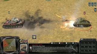 Company of Heroes 2 M26 Pershing VS IS2 [upl. by Esinej]