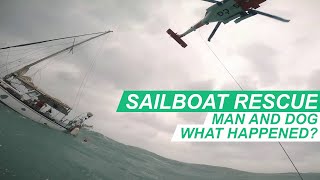 Coast Guard Rescue Man amp Dog from Sailboat in Hurricane Helene  Ep 297  Lady K Sailing [upl. by Jehiel]