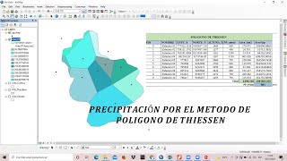 Cálculo de Precipitación Media Polígono de Thiessen  ArcGIS [upl. by Sedecrem]