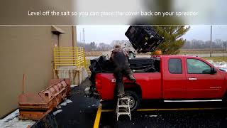 Loading bulk salt using a Buckhorn container [upl. by Niessuh]