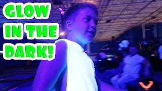 GLOW IN THE DARK TRAMPOLINE PARK [upl. by Pizor]