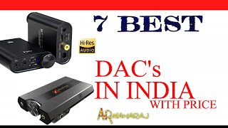 Top 7 Best DACs in India with Price  Best USB DAC with Amp for PC Headphones iPhone amp Gaming [upl. by Eilahs521]