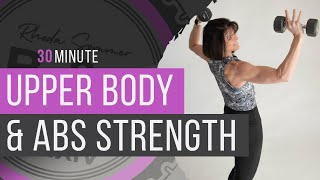 30 min Chiseled ABS amp UPPER Body STRENGTH Workout for Women Over 40 [upl. by Bradshaw266]