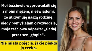 Moi teściowie wyprowadzili się z moim mężem nieświadomi że utrzymuję naszą rodzinę [upl. by Anirrehs]