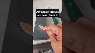 Aprenda a amolar tesoura em casa [upl. by Latt]