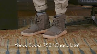 adidas Yeezy Boost 750 quotChocolatequot Review  On Feet [upl. by Animaj838]