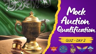 MOCK Auction Qualification Quiz  Day 2 [upl. by Ydoc]