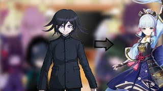 pregame danganronpa V3 react to ther future as genshin characters  Kokichi as Ayaka  my au [upl. by Mcclees]