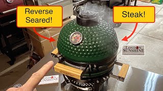 How To Reverse Sear on a Ceramic Kamado Smoker  Grill [upl. by Niamrej6]