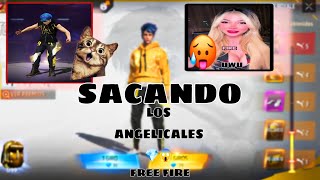 SACANDO LOS ANGELICALES 💎💎😱😱 FREE FIRE 😎 [upl. by Dorice]