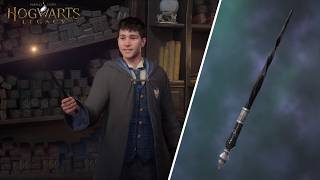 Hogwarts Legacy All Wand Customization Options amp Dialogues Choosing a Wand at Ollivanders [upl. by Idissak461]