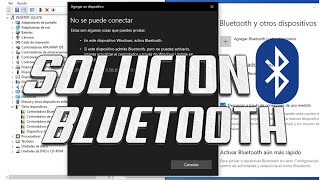 COMO SOLUCIONAR PROBLEMAS de CONEXION del BLUETOOTH en pc WINDOWS 10 2021 ✅ ACTIVAR E INSTALAR OK 😎 [upl. by Norita]