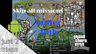 Skip all missions and unlock full map in GTA San Andreas 2 steps only  full save game GTA sa [upl. by Ina636]