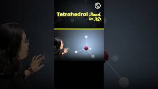 Tetrahedral Bond In 3D ⚛️⚛️ shorts chemistry pw [upl. by Narik566]