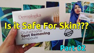 Dermalogika Glutathione Spot Removing Ampoule  Honest Review  Glutathione [upl. by Navlys]