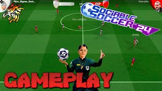 GAMEPLAY Sociable Soccer 24  Primeros minutos 720PC [upl. by Annunciata]