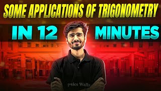 Some Applications Of Trigonometry  Complete Chapter In 12 Minutes  Class 10th Board [upl. by Meryl]