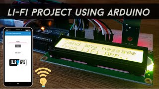 LiFi Project using Arduino Transmit Data from Phone to Arduino using Light Signals [upl. by Pitt891]