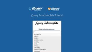 Learn jQuery Autocomplete in 3 Minutes 1 [upl. by Nipahc384]