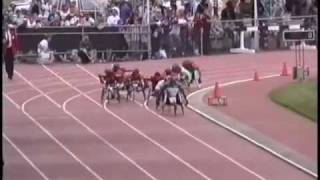 1995 Prefontaine Classic Wheelchair Mile World Record [upl. by Eerihs]