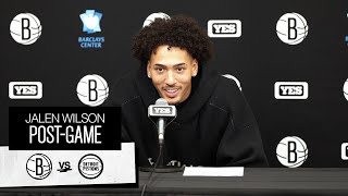 Jalen Wilson  PostGame Press Conference  Detroit Pistons  462024 [upl. by Perdita]