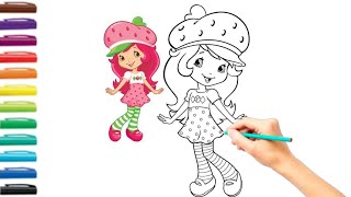 Strawberry Shortcakes Berry Bitty Adventures Drawing for KidsHow to Draw Little Strawberry [upl. by Mmada]