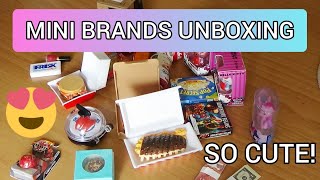 Huge mini brands unboxing  Foodies toys and basics [upl. by Ym]