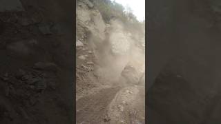 O M G dry landslide sindhuli roadviral shortsyoutubeshorts [upl. by Cirle]