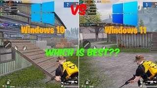 Gameloop Windows 10 Vs Windows 11  Performance Comparison  Which Is Best  Pubg Mobile  2023 [upl. by Cita]