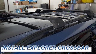 Snailfly 20202023 Ford Explorer Aftermarket Roof Crossbar Installation Guidance [upl. by Seidnac]