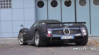 Pagani Zonda F Starts Revs and Accelerate [upl. by Jackelyn]