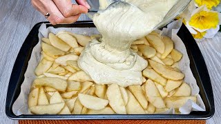 🍎😋Ich habe noch nie so einen leckeren Apfelkuchen gegessen Einfaches und leckeres Rezept [upl. by Xad]