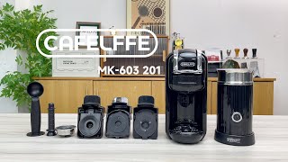 Coffee Machine Milk Frother Set  CAFELFFE MK603MK201 youtube coffee capsule coffeemaker [upl. by Pedersen]