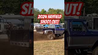 2024 Hayfield shoot out Classic ford f100 throwing a 150ft rooster tail of dirt northernmichigan [upl. by Peltz]