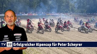 MOTOR TV22 Erfolgreiches MotocrossWochenende für Peter Scheyrer beim Alpencup in Kundl [upl. by Asillem791]