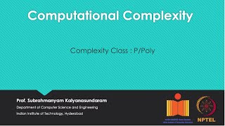 mod07lec37  Complexity Class  PPoly [upl. by Retep913]