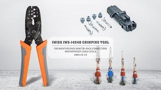 IWISS IWS 1424B WEATHER PACK METRI PACK CRIMPING TOOL [upl. by Dihsar]