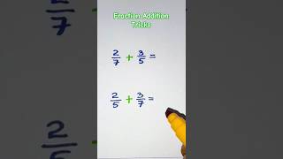 Fraction trick  Unlike denominator addition shorts short youtubeshorts maths fractio [upl. by Aioj]